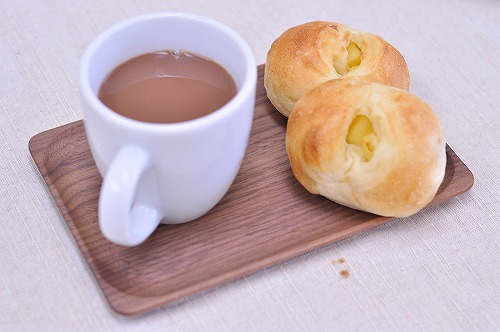 木のお皿 M 茶